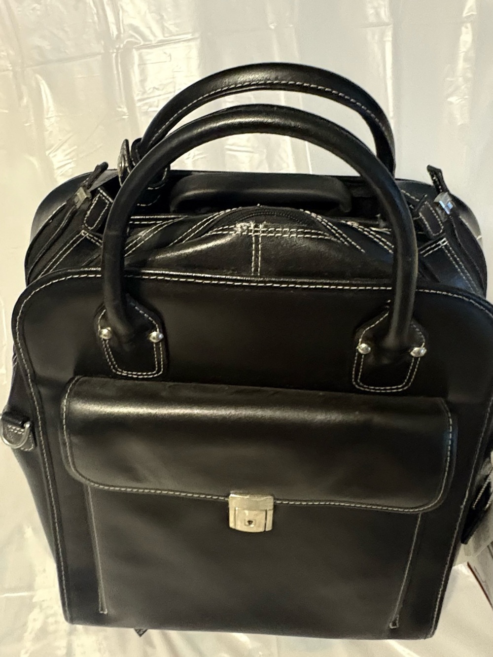 McKlein USA rolling laptop briefcase detachable with wheels - Picture 8 of 16